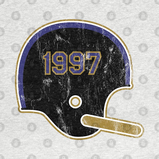 Baltimore Ravens Year Founded Vintage Helmet by Rad Love